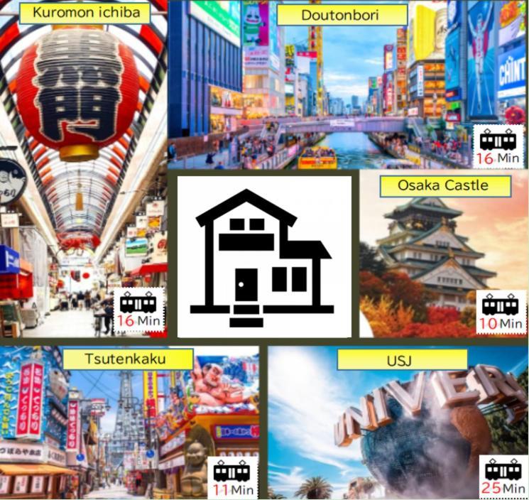 Jr天王寺駅・寺田町駅から徒歩圏内！ファミリー大歓迎の広々欧風ハイツ！ Appartement Ōsaka